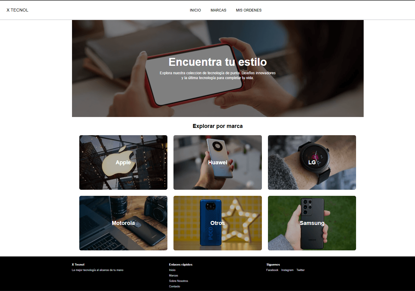 Tecnología Ecommerce - Vista 1