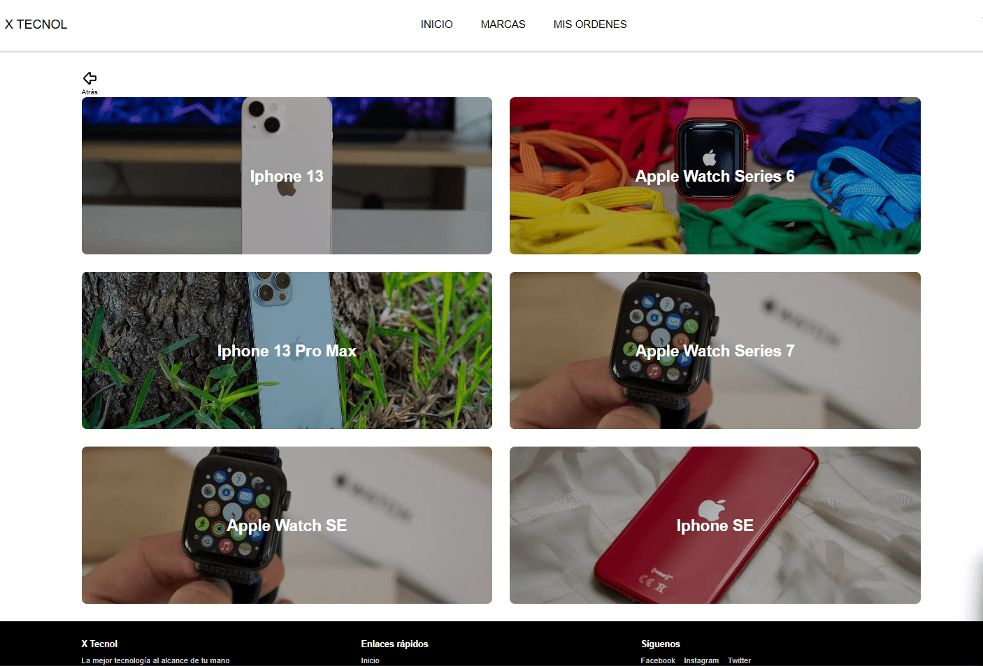 Tecnología Ecommerce - Vista 2