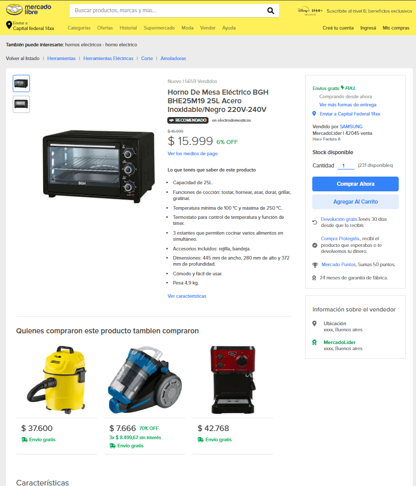 Mercado Libre Clone - Vista 3